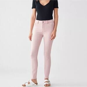 DL1961 Florence Skinny Mid-Rise Ankle Pink Denim Pants‎ Size 23